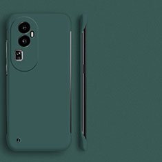 Custodia Plastica Rigida Senza Cornice Cover Opaca per Oppo Reno10 Pro+ Plus 5G Verde