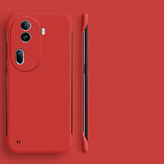 Custodia Plastica Rigida Senza Cornice Cover Opaca per Oppo Reno11 Pro 5G Rosso