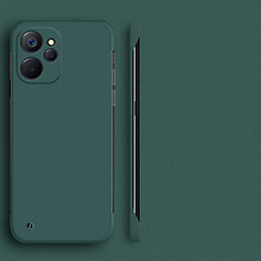 Custodia Plastica Rigida Senza Cornice Cover Opaca per Realme 10T 5G Verde