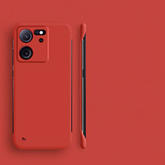 Custodia Plastica Rigida Senza Cornice Cover Opaca per Xiaomi Redmi K60 Ultra 5G Rosso