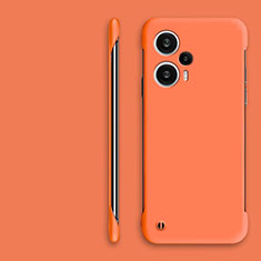 Custodia Plastica Rigida Senza Cornice Cover Opaca per Xiaomi Redmi Note 12 Turbo 5G Arancione