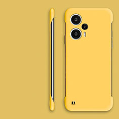 Custodia Plastica Rigida Senza Cornice Cover Opaca per Xiaomi Redmi Note 12 Turbo 5G Giallo