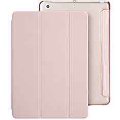 Custodia Portafoglio In Pelle con Stand L01 per Apple New iPad 9.7 (2017) Rosa