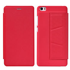 Custodia Portafoglio In Pelle con Stand L01 per Xiaomi Mi Note Rosso