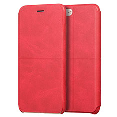 Custodia Portafoglio In Pelle con Stand per Apple iPhone 7 Rosso