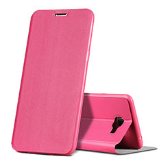 Custodia Portafoglio In Pelle con Stand per Samsung Galaxy C7 SM-C7000 Rosa