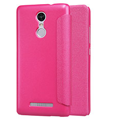 Custodia Portafoglio In Pelle con Stand per Xiaomi Redmi Note 3 MediaTek Rosa Caldo