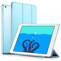 Custodia Portafoglio In Pelle con Supporto L01 per Apple iPad Air Cielo Blu