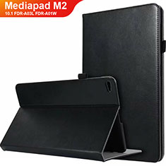 Custodia Portafoglio In Pelle con Supporto L03 per Huawei MediaPad M2 10.1 FDR-A03L FDR-A01W Nero