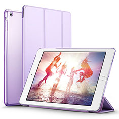 Custodia Portafoglio In Pelle con Supporto L06 per Apple iPad Mini Viola