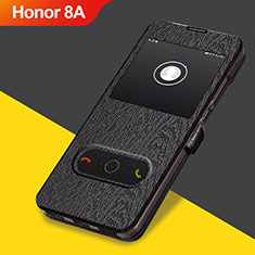 Custodia Portafoglio In Pelle con Supporto per Huawei Honor 8A Nero