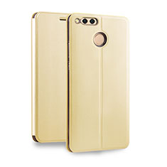 Custodia Portafoglio In Pelle con Supporto per Huawei Honor Play 7X Oro