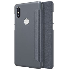 Custodia Portafoglio In Pelle con Supporto per Xiaomi Mi Mix 2S Nero