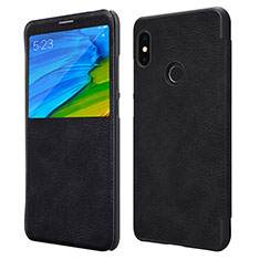 Custodia Portafoglio In Pelle con Supporto per Xiaomi Redmi Note 5 Pro Nero