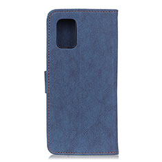 Custodia Portafoglio In Pelle Cover con Supporto A01D per Motorola Moto G100 5G Blu