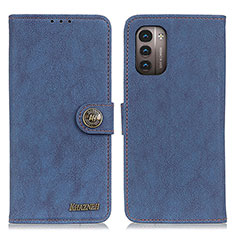 Custodia Portafoglio In Pelle Cover con Supporto A01D per Nokia G11 Blu