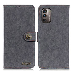 Custodia Portafoglio In Pelle Cover con Supporto A01D per Nokia G11 Nero