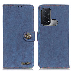 Custodia Portafoglio In Pelle Cover con Supporto A01D per Oppo Reno5 A Blu