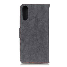 Custodia Portafoglio In Pelle Cover con Supporto A01D per Samsung Galaxy A02 Nero