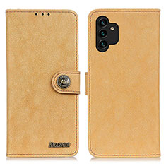Custodia Portafoglio In Pelle Cover con Supporto A01D per Samsung Galaxy A13 4G Oro