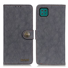 Custodia Portafoglio In Pelle Cover con Supporto A01D per Samsung Galaxy A22s 5G Nero