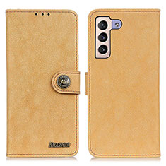 Custodia Portafoglio In Pelle Cover con Supporto A01D per Samsung Galaxy S21 FE 5G Oro