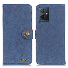 Custodia Portafoglio In Pelle Cover con Supporto A01D per Vivo Y55s 5G Blu