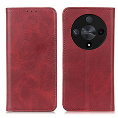 Custodia Portafoglio In Pelle Cover con Supporto A02D per Huawei Honor Magic6 Lite 5G Rosso