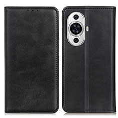 Custodia Portafoglio In Pelle Cover con Supporto A02D per Huawei Nova 11 Ultra Nero