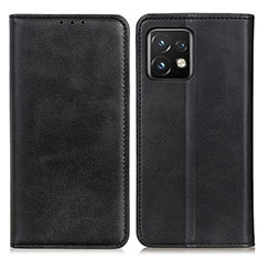 Custodia Portafoglio In Pelle Cover con Supporto A02D per Motorola Moto Edge 40 Pro 5G Nero