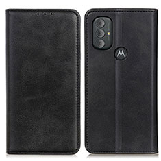 Custodia Portafoglio In Pelle Cover con Supporto A02D per Motorola Moto G Play Gen 2 Nero