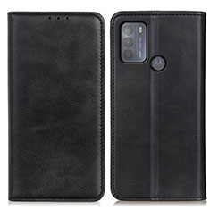 Custodia Portafoglio In Pelle Cover con Supporto A02D per Motorola Moto G50 Nero