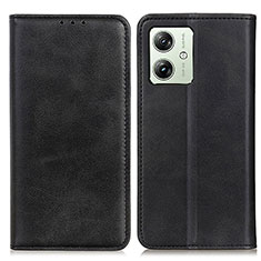 Custodia Portafoglio In Pelle Cover con Supporto A02D per Motorola Moto G54 5G Nero