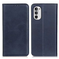 Custodia Portafoglio In Pelle Cover con Supporto A02D per Motorola Moto G71s 5G Blu