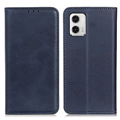 Custodia Portafoglio In Pelle Cover con Supporto A02D per Motorola Moto G73 5G Blu