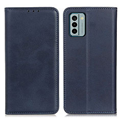 Custodia Portafoglio In Pelle Cover con Supporto A02D per Nokia G22 Blu