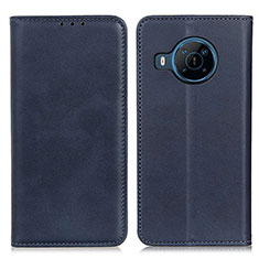 Custodia Portafoglio In Pelle Cover con Supporto A02D per Nokia X100 5G Blu