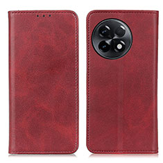 Custodia Portafoglio In Pelle Cover con Supporto A02D per OnePlus Ace 2 Pro 5G Rosso