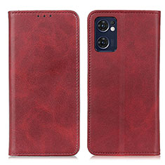 Custodia Portafoglio In Pelle Cover con Supporto A02D per OnePlus Nord CE 2 5G Rosso