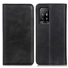 Custodia Portafoglio In Pelle Cover con Supporto A02D per Oppo A95 5G Nero