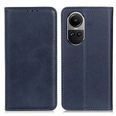 Custodia Portafoglio In Pelle Cover con Supporto A02D per Oppo Reno10 Pro 5G Blu