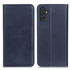 Custodia Portafoglio In Pelle Cover con Supporto A02D per Samsung Galaxy A04s Blu