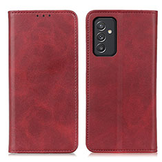 Custodia Portafoglio In Pelle Cover con Supporto A02D per Samsung Galaxy A15 4G Rosso