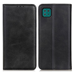 Custodia Portafoglio In Pelle Cover con Supporto A02D per Samsung Galaxy A22 5G Nero