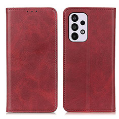 Custodia Portafoglio In Pelle Cover con Supporto A02D per Samsung Galaxy A33 5G Rosso