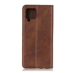 Custodia Portafoglio In Pelle Cover con Supporto A02D per Samsung Galaxy A42 5G Marrone