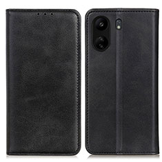 Custodia Portafoglio In Pelle Cover con Supporto A02D per Xiaomi Poco C65 Nero