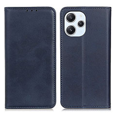 Custodia Portafoglio In Pelle Cover con Supporto A02D per Xiaomi Redmi 12 4G Blu