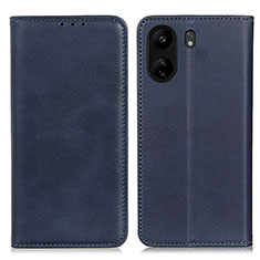 Custodia Portafoglio In Pelle Cover con Supporto A02D per Xiaomi Redmi 13C Blu