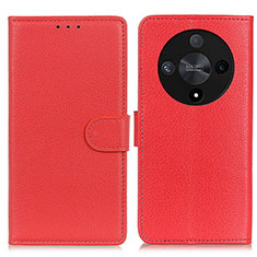 Custodia Portafoglio In Pelle Cover con Supporto A03D per Huawei Honor Magic6 Lite 5G Rosso